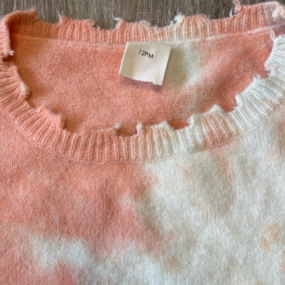 12 PM Buckle Brand Small Tie Dye Women’s Distressed Pullover Sweater - Picture 3 of 5